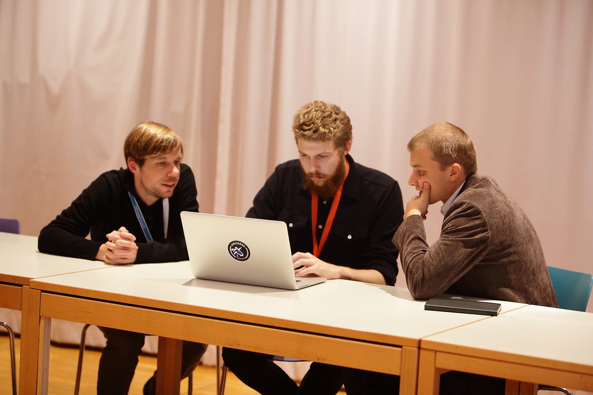 Christian Wendler, Silvio Lange und Mads Rasmussen auf dem umbOktoberfest