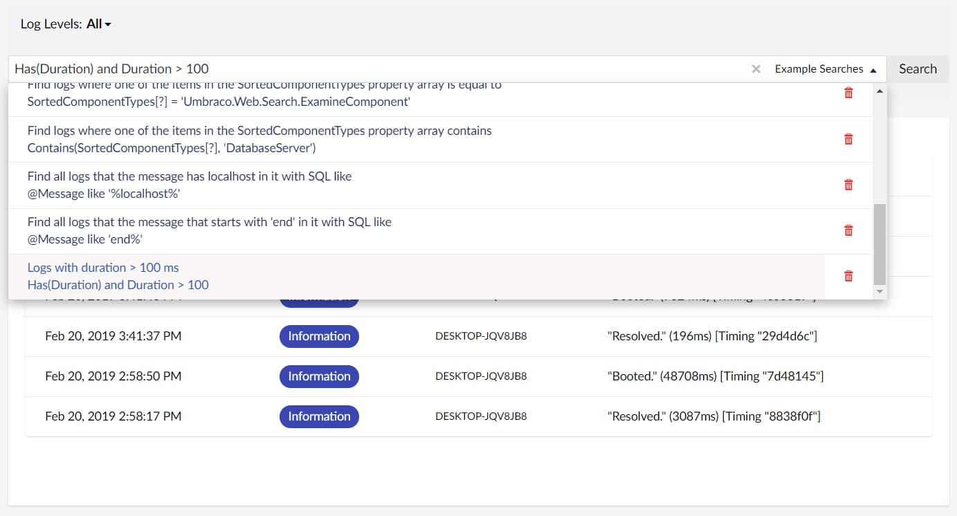 Screenshot: Umbraco 8-Backend