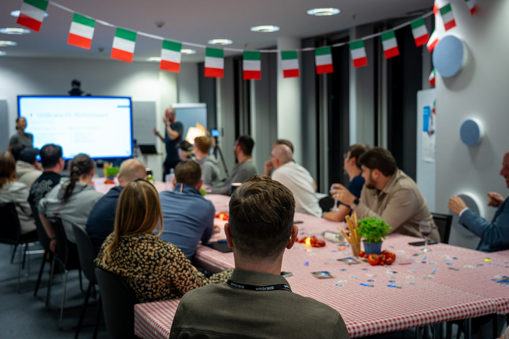 Italian Descoration at the Umbraco Cheese Night