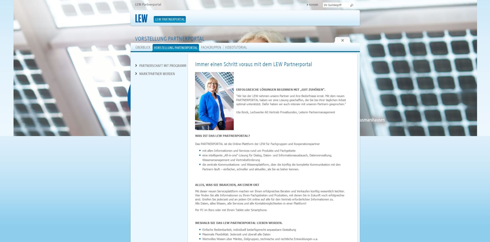 Partnerportal der LEW Lechwerke