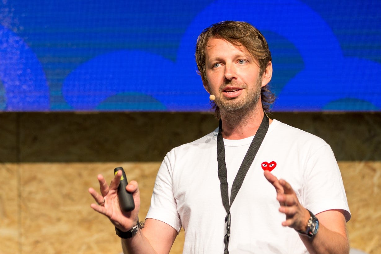 Niels Hartvig bei det Keynote auf dem Codegarden 2016