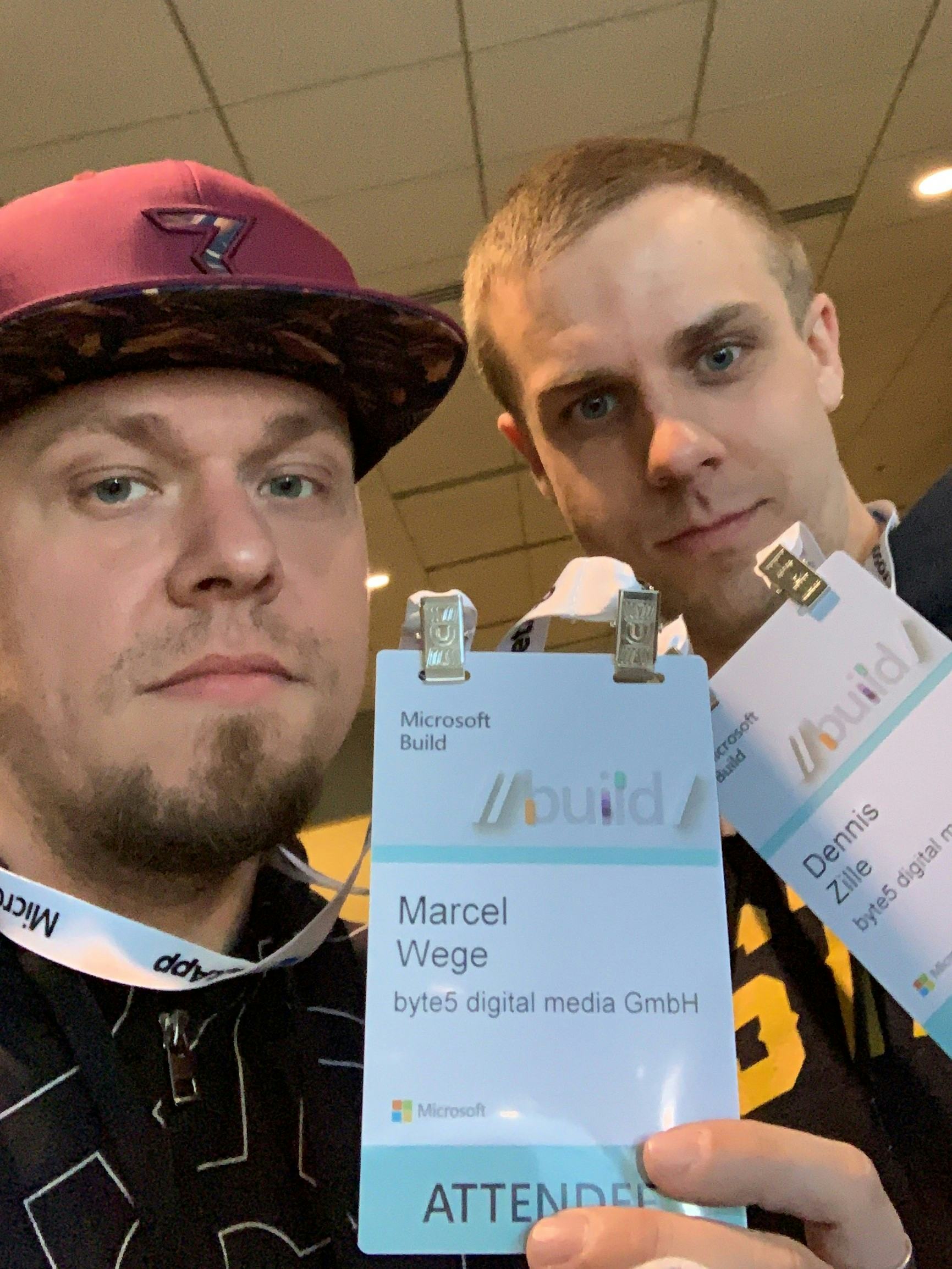 Dennis und Marcel von byte5 auf der Microsoft Build 2019